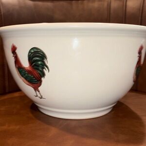 Vintage BIA Cordon Bleu Bia Farmhouse rooster mixing bowl Large
